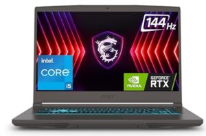 MSI Thin 15, Intel 13th Gen. Core i5-13420H, 40CM FHD 144Hz Gaming Laptop