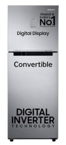 Samsung 236 L, 3 Star, Convertible, Digital Inverter with Display Frost Free Double Door Refrigerator